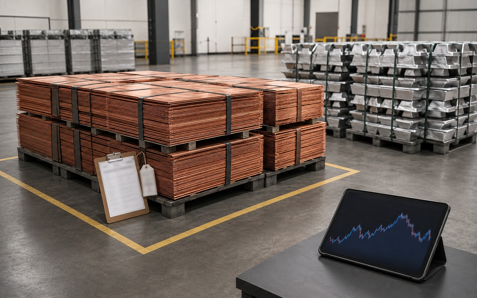 Representative identified physical metal lot with market-reference context