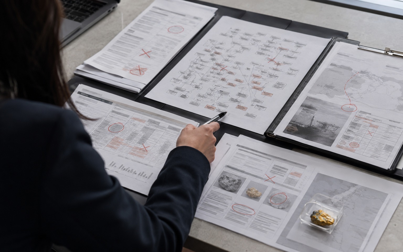 Representative compliance review of inconsistent commercial and intermediary records